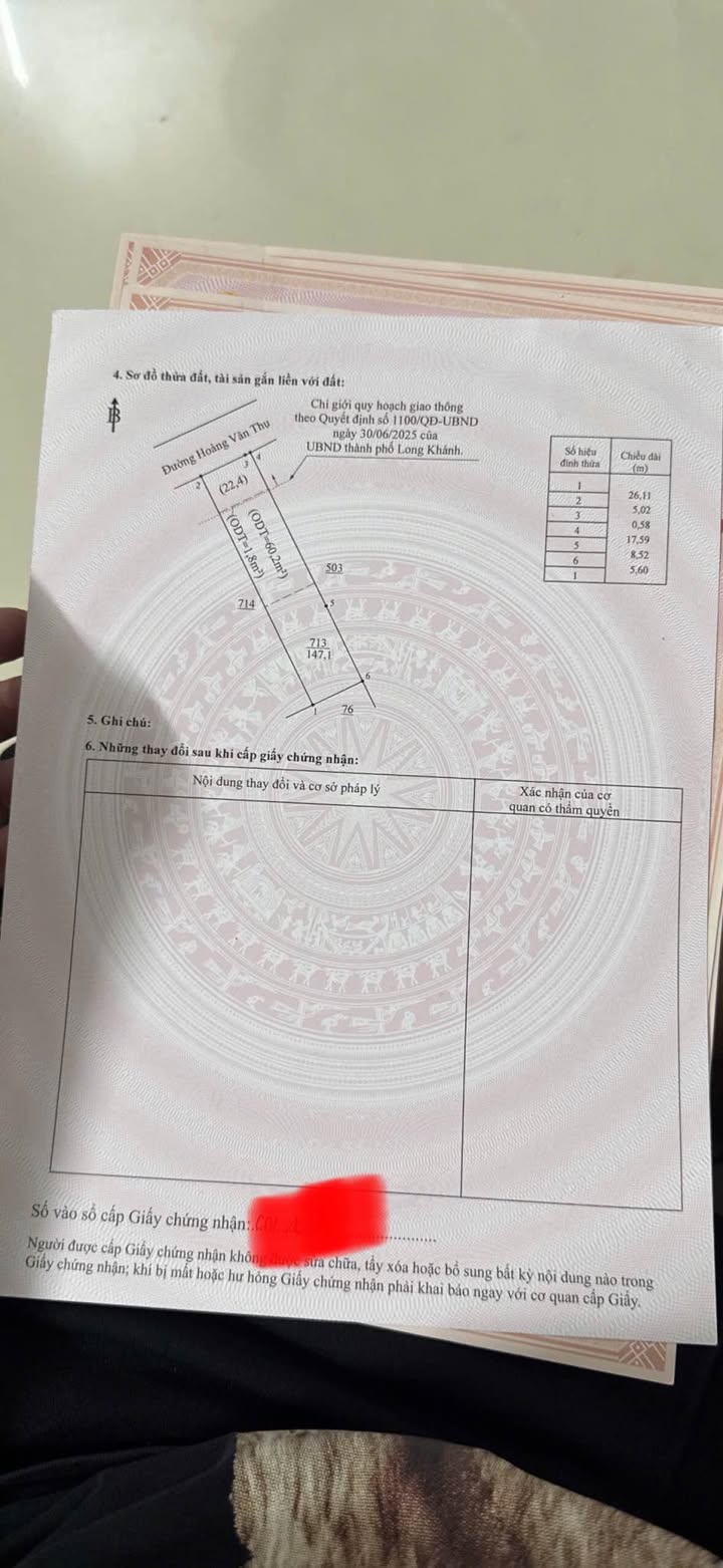 Đất nền Long Khánh 146m² - Sổ đỏ chính chủ, tiềm năng tăng giá!