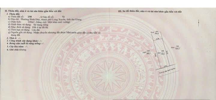 Đất nền Bình Đức, Long Xuyên 100m² giá 1 tỷ - Tiềm năng tăng giá!