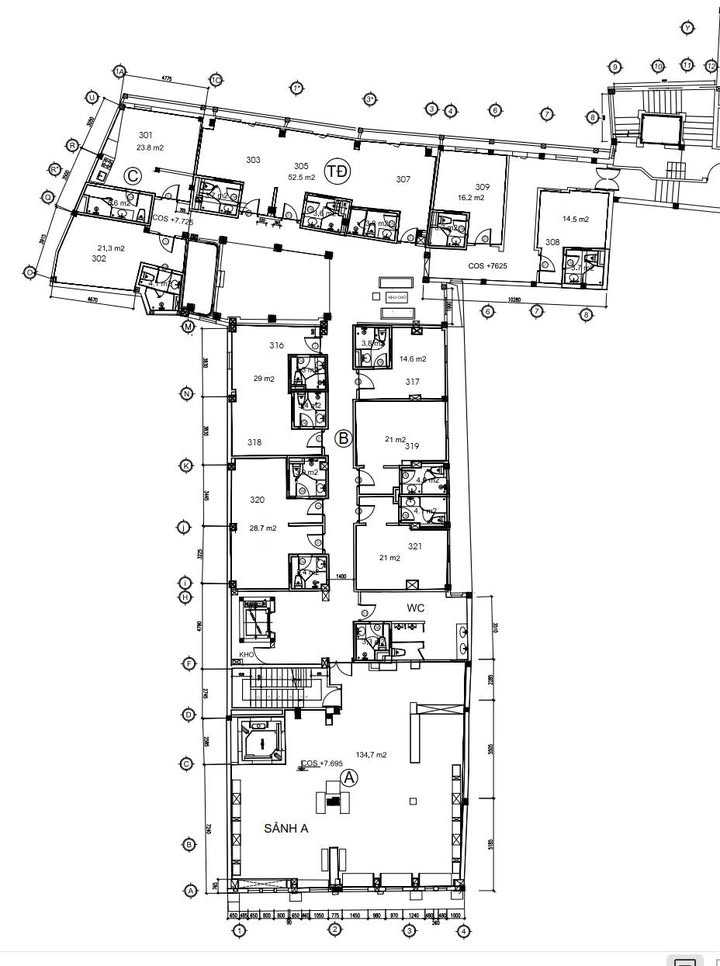 Văn phòng Hàng Bông Hoàn Kiếm 15-135m² - Vị trí trung tâm đắc địa