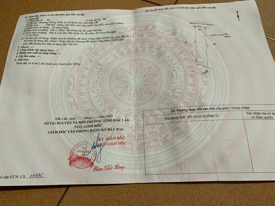 Đất nền Đường Lê Vụ, Buôn Hồ 500m² - Sổ đỏ chính chủ