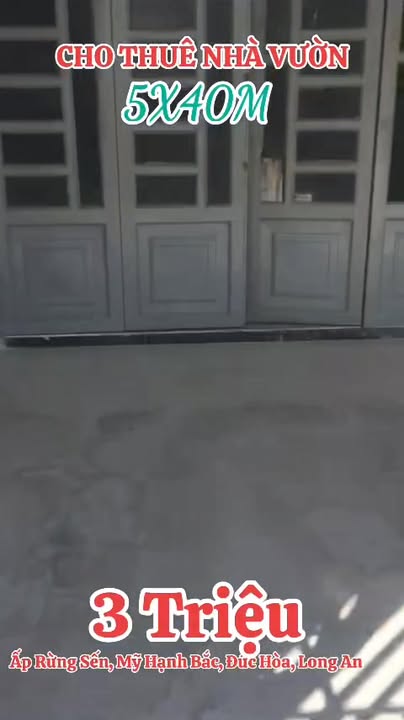 Cho thuê nhà vườn Mỹ Hạnh Bắc 200m² giá 3 triệu - Không gian xanh!