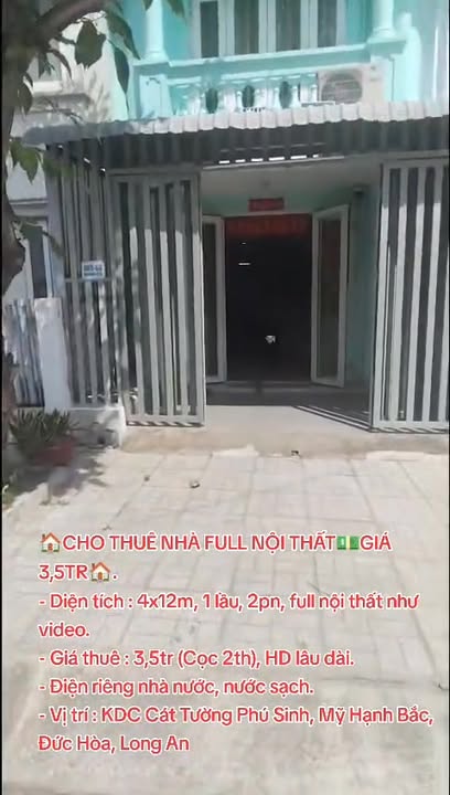 Nhà riêng KDC Cát Tường Phú Sinh 48m² giá 3.5 triệu - Full nội thất!