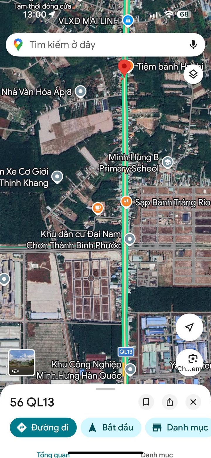 Đất nền MT QL13 Bàu Bàng 1040m² - Kinh doanh, xây trọ, đầu tư sinh lời