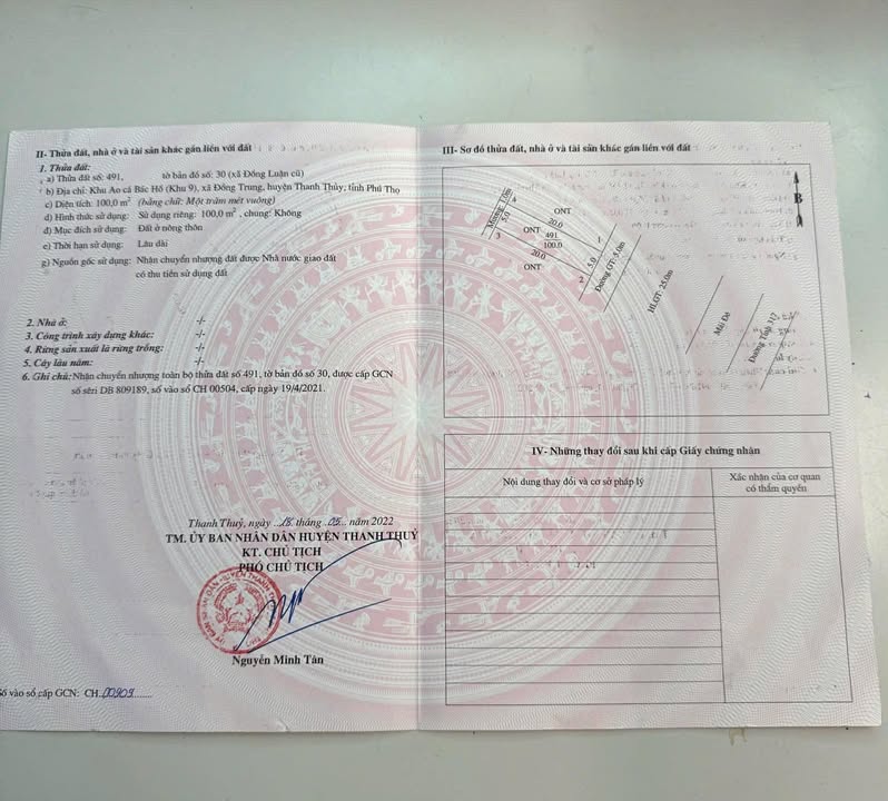 Đất nền Đồng Trung 100m² - Sổ đỏ sẵn sàng, ô tô vào đất