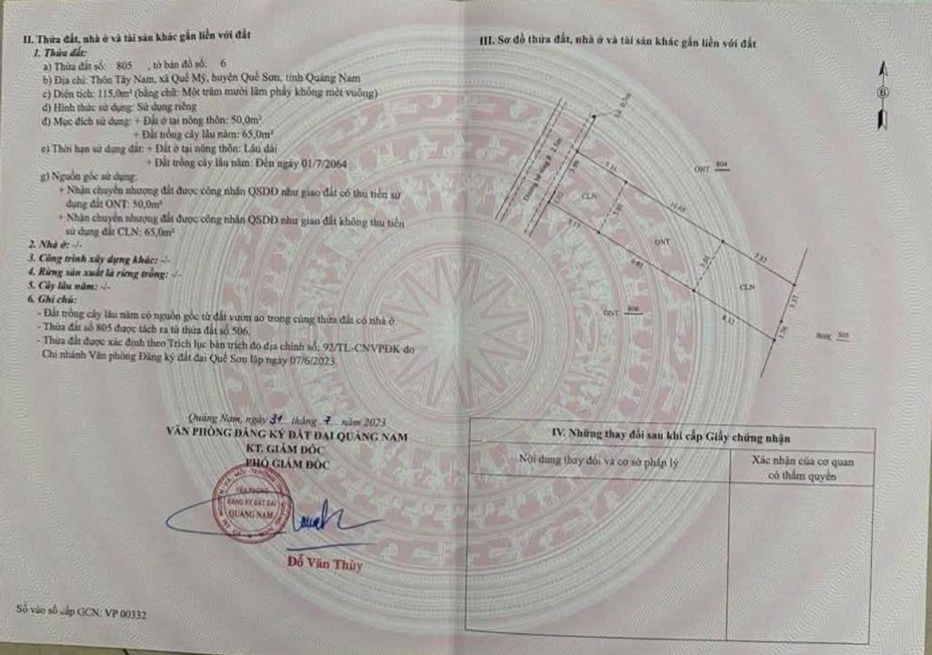 Đất nền Quế Mỹ, Quế Sơn 110m² giá 192 triệu - Sổ đỏ chính chủ!