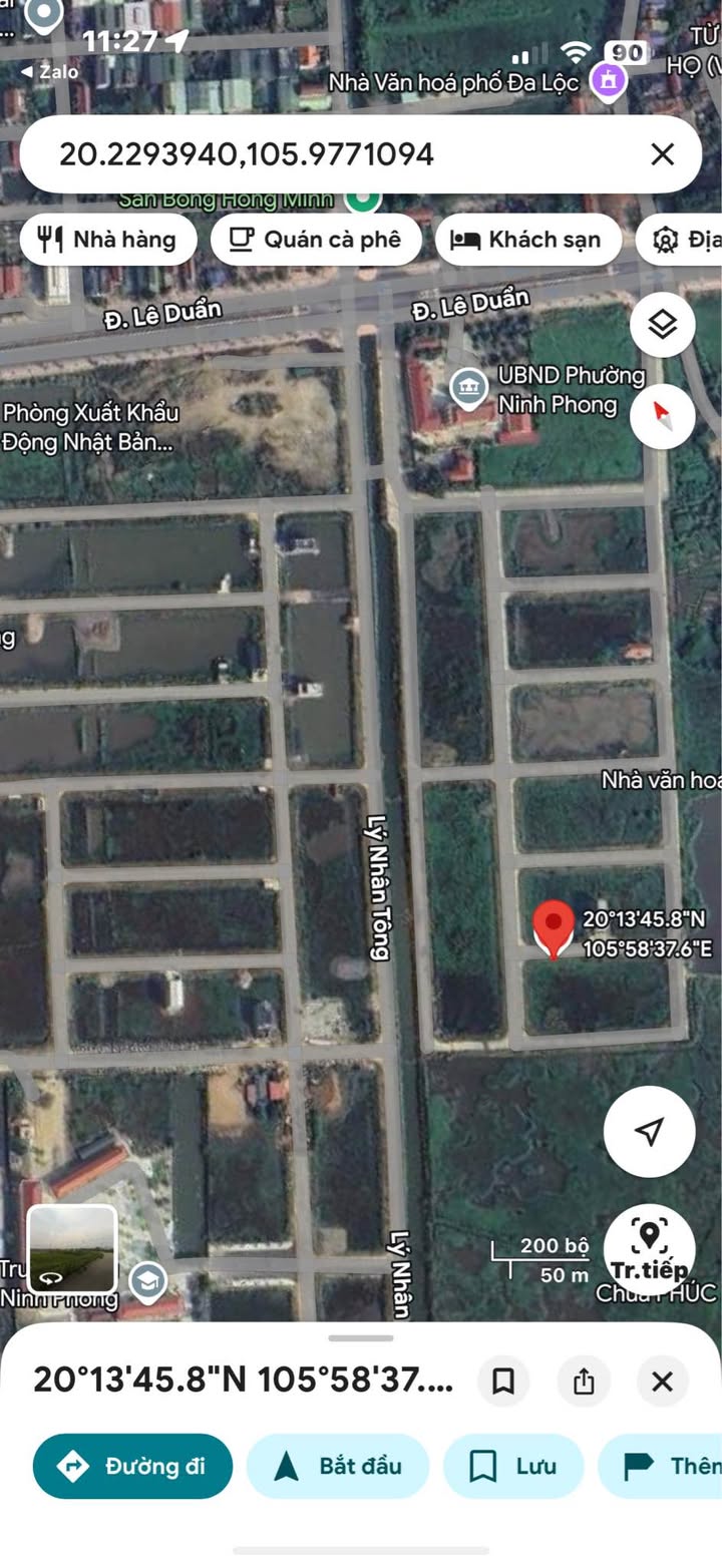 Đất nền Ninh Phong Ninh Bình 120m² giá 4 tỷ - Sổ đỏ chính chủ