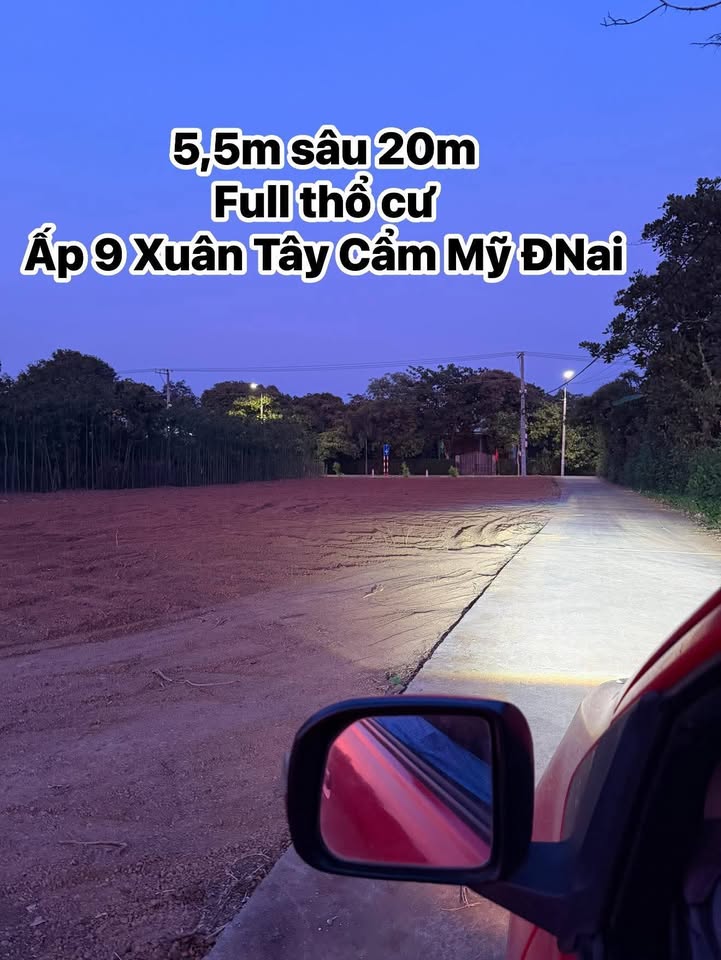 Đất nền Xuân Tây Cẩm Mỹ 110m² giá 380 triệu - Sổ đỏ chính chủ!