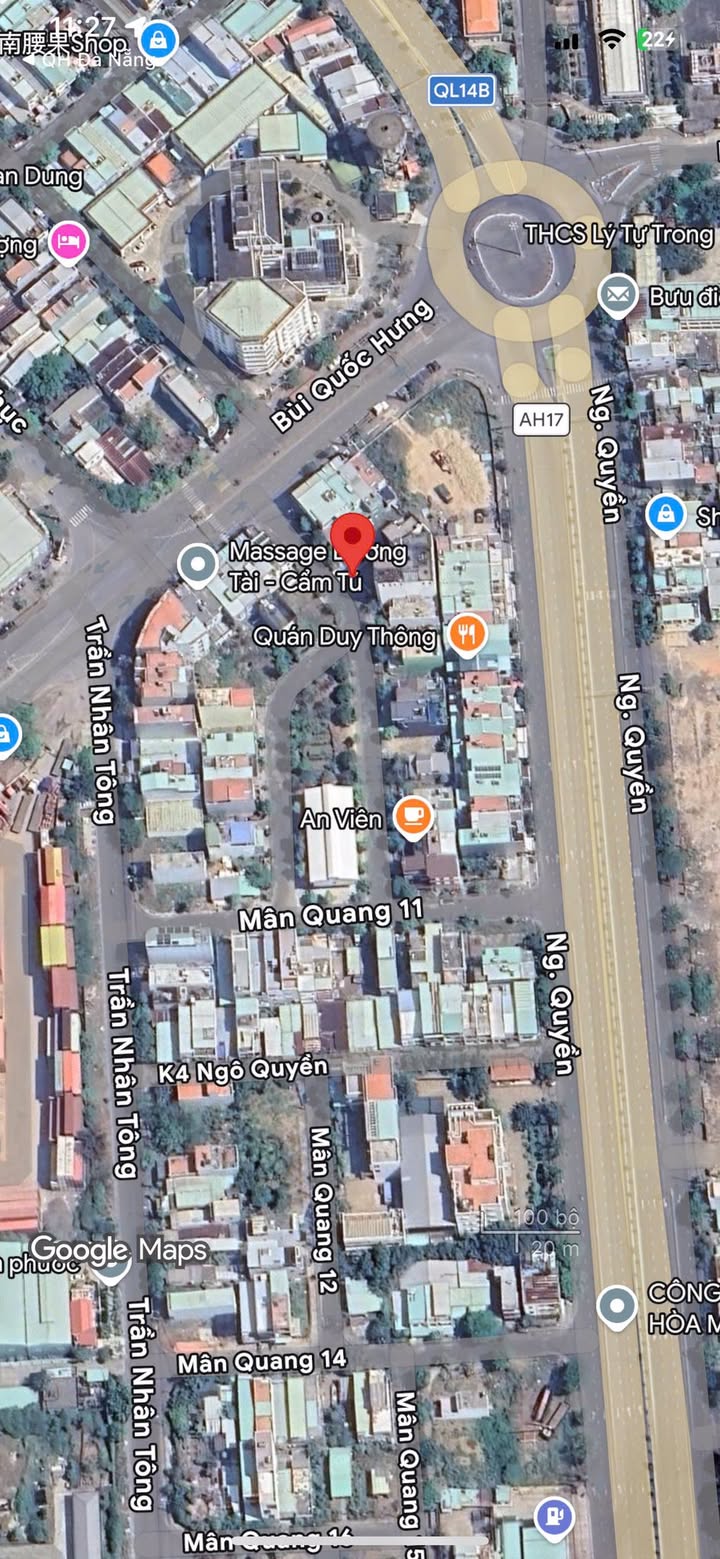 Đất Sơn Trà - Ngang 7.5m Mặt Tiền Kinh Doanh 184.5m² Sẵn Sổ Hồng