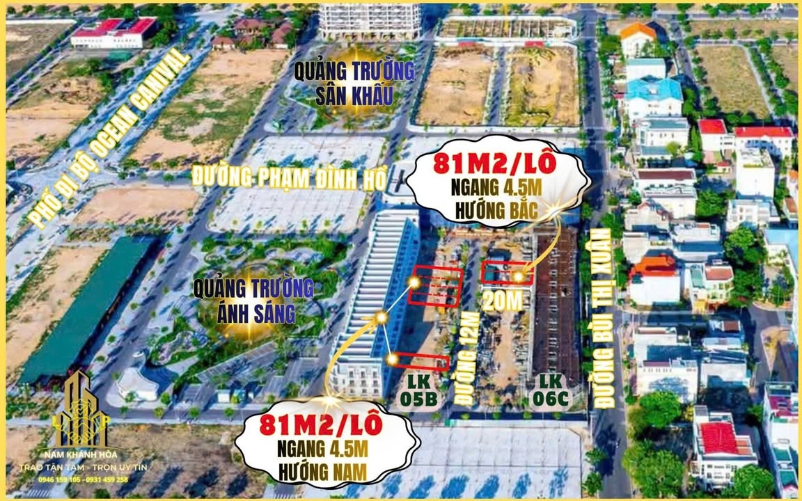 Đất nền K2 Bình Sơn Ocean Park 81m² - Sổ đỏ chính chủ, vị trí vàng