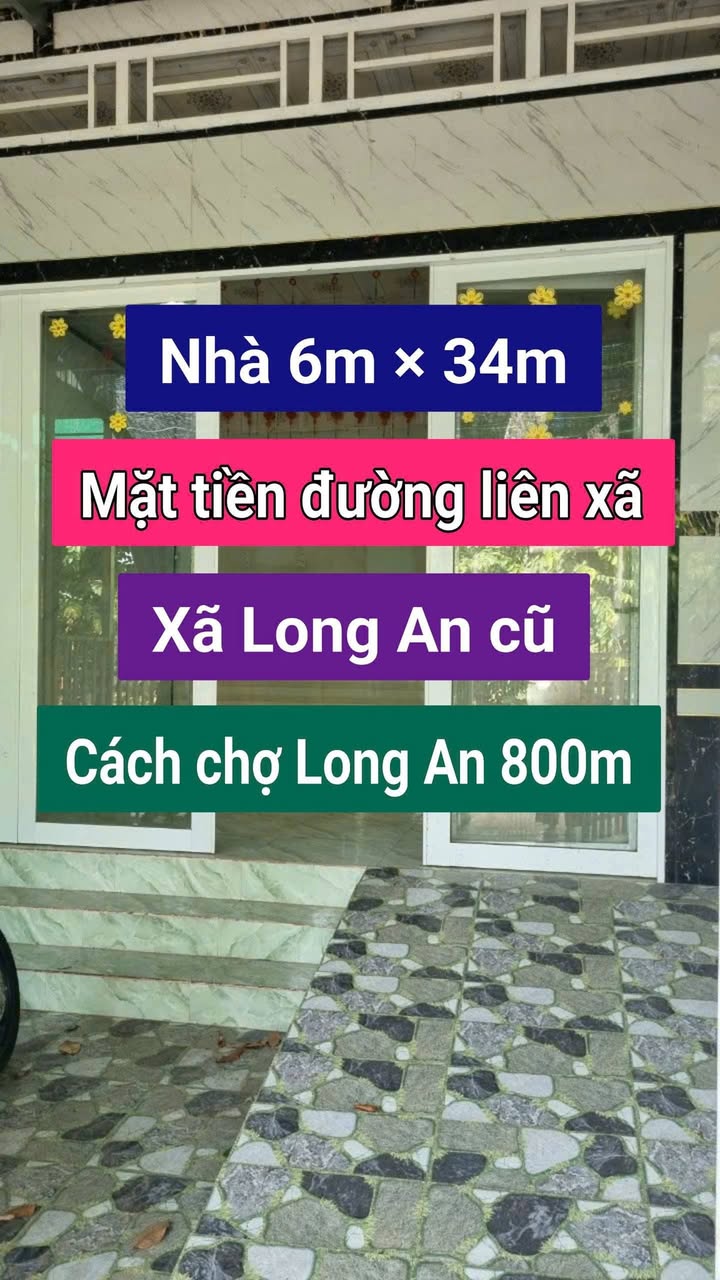 Nhà Mặt Tiền Long An, An Giang 202m² - Vừa ở vừa kinh doanh!