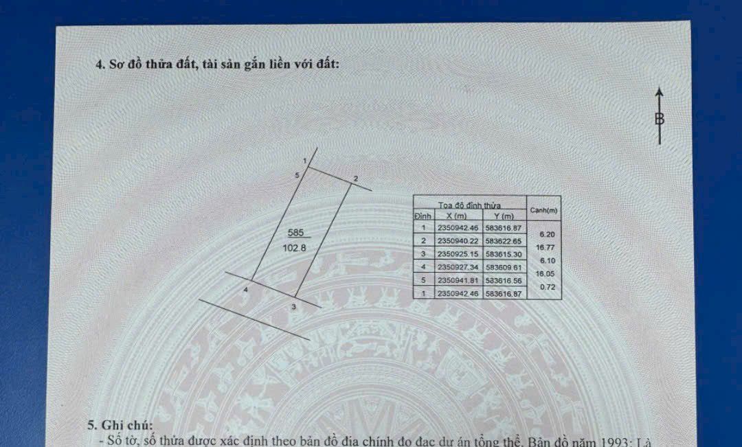 Bán đất mặt tiền Quang Tiến Sóc Sơn 102m² - Vị trí đắc địa kinh doanh!