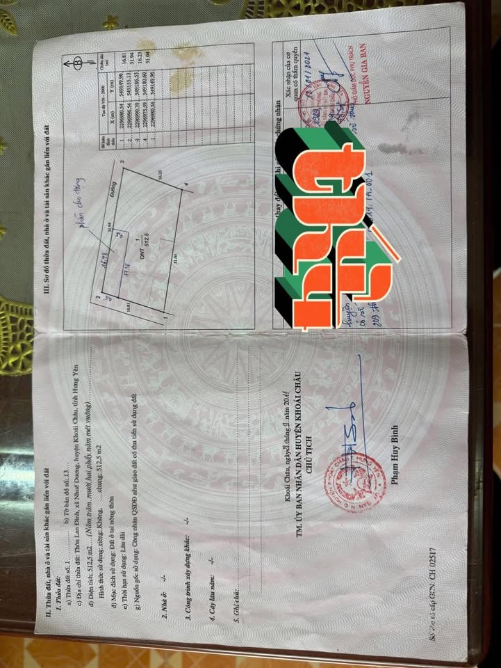 Đất nền Nhuế Khoái Châu 100m² giá 2 tỷ XX - Sổ đỏ chính chủ!