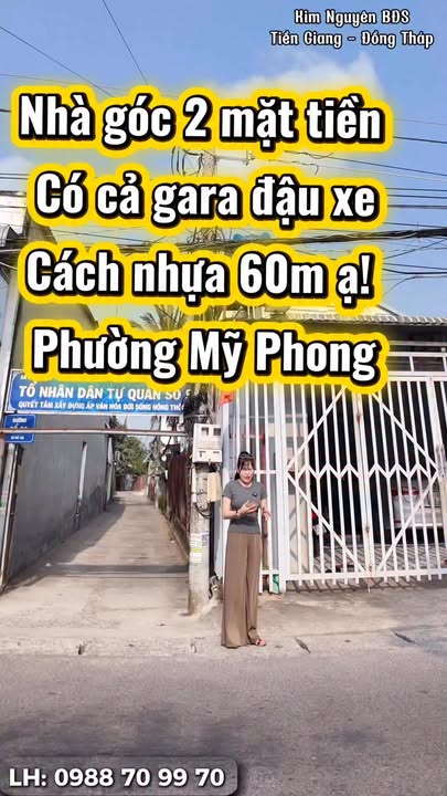 Nhà Góc 2 Mặt Tiền Tân Cổ Điển Mỹ Tho - 84m² Full Nội Thất - 2.65 Tỷ