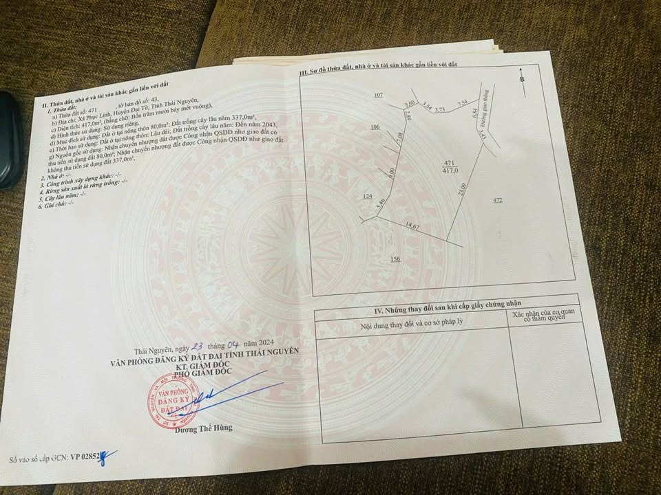 Đất nền Phục Linh Đại Từ 417m² chỉ 300 triệu - Giá rẻ hiếm có!