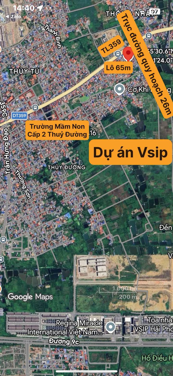 Bán đất Đồ Sơn Hải Phòng 65m² giá 1.5 tỷ - Sổ hồng chính chủ