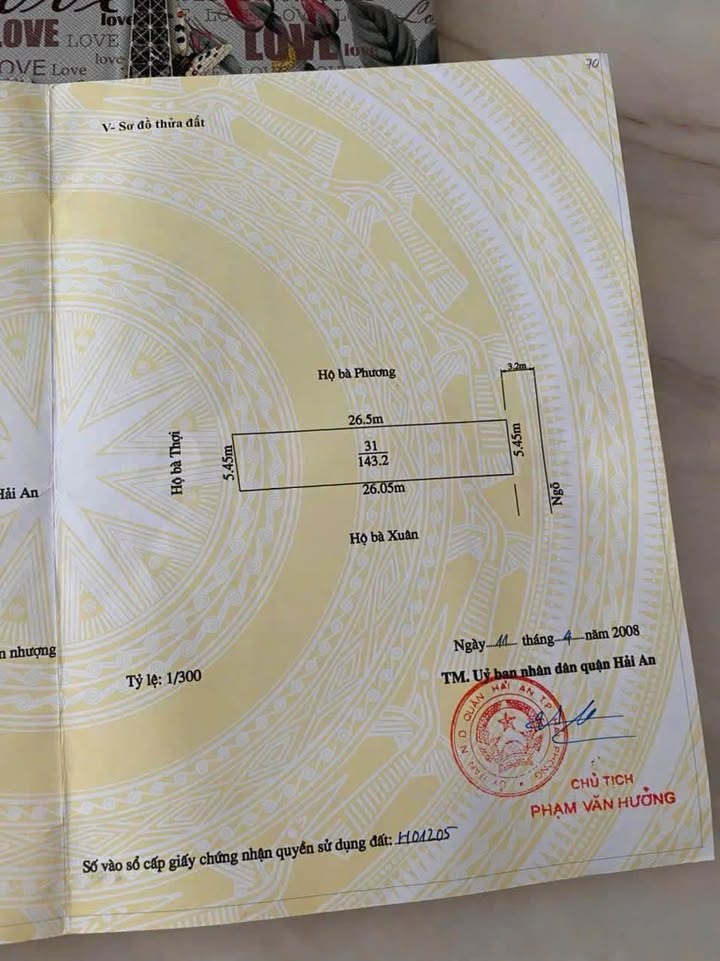 Bán đất tặng nhà Đằng Hải 143m² giá 5.3 tỷ - Sổ đỏ chính chủ