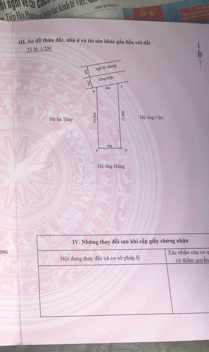 Đất nền Hải Phòng 44m² TĐC Vườn Mơ - Giá 1.2 tỷ, ô tô vào đất