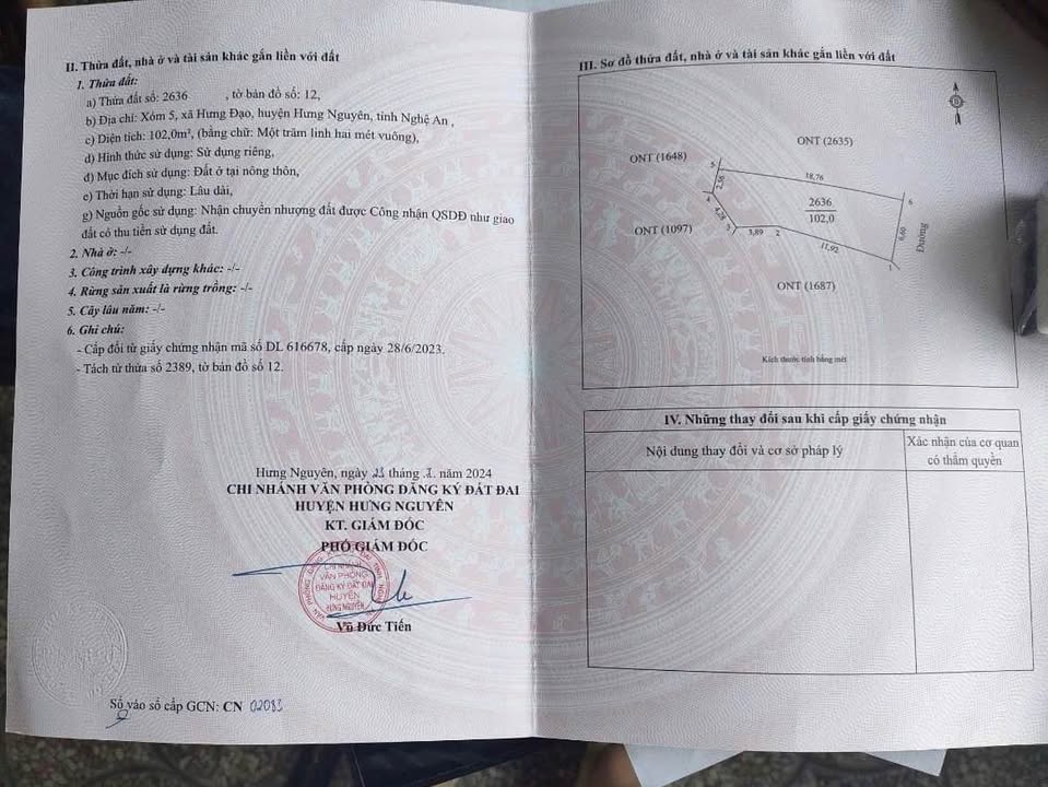 Đất nền Xóm 5 Hưng Đạo 102m² - Tiềm năng tăng giá vượt trội!