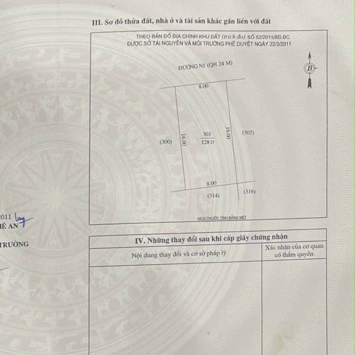 Đất nền Đồng Dâu, Vinh 128m² - Mặt tiền 8m, đường 24m - Giá tốt