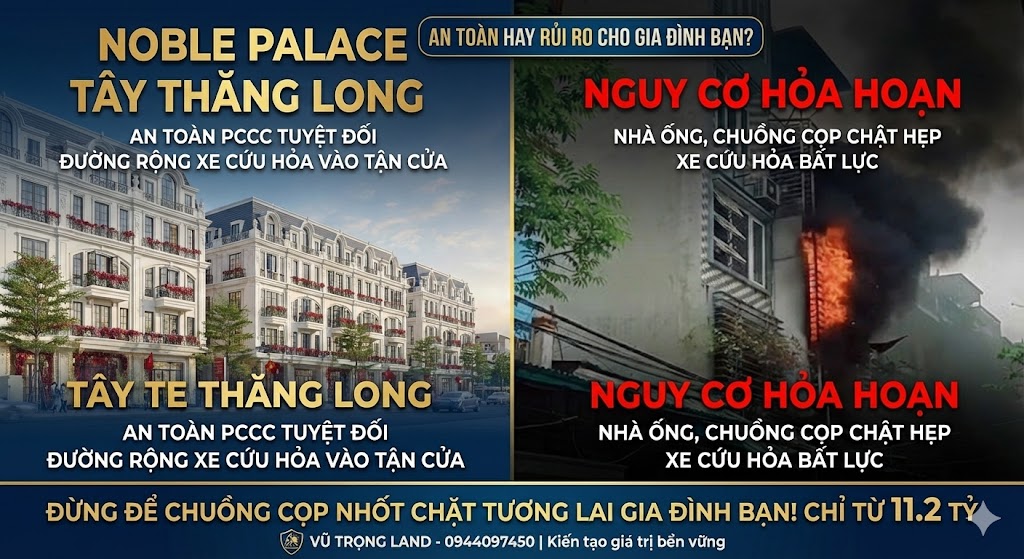 Townhouse Noble Palace Tây Thăng Long 50m² 11.2tỷ - Vị trí đẹp
