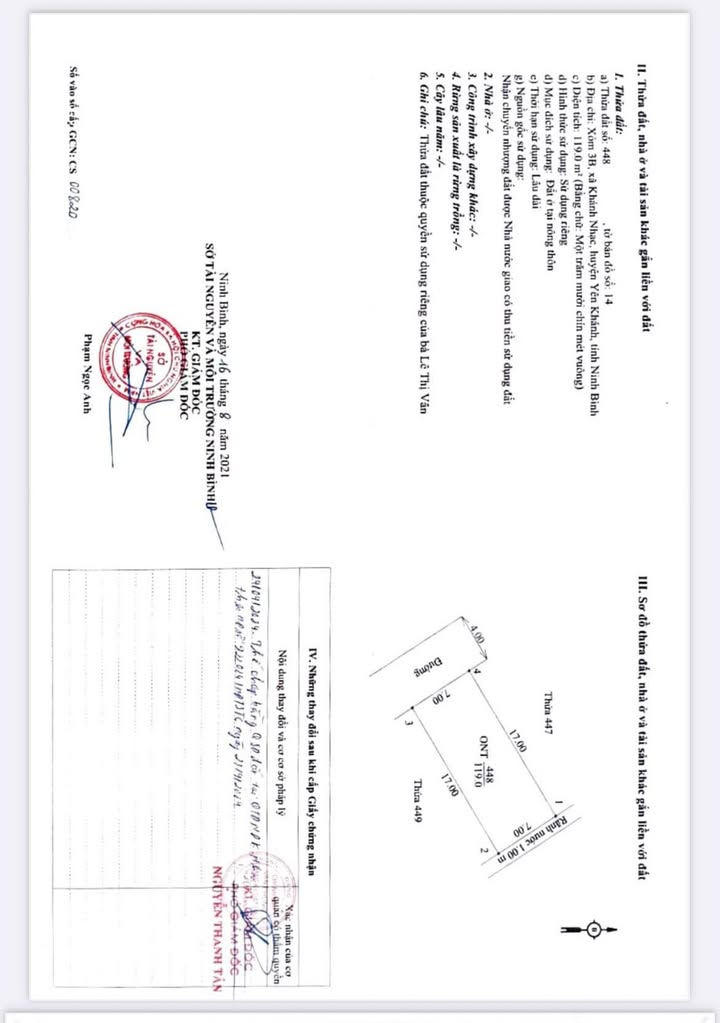 Đất nền Xã Khánh Nhạc, Yên Khánh 119m² - Tiềm năng tăng giá!