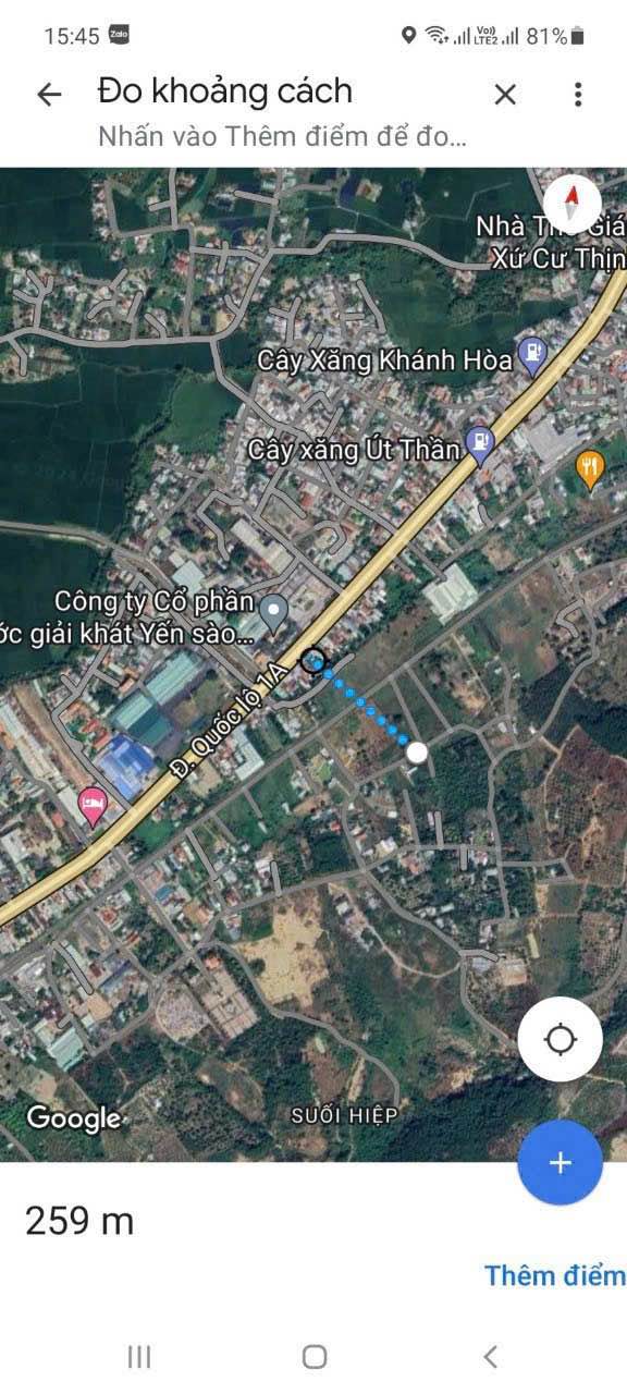 Đất Thổ Cư 98m² Diên Khánh - Sổ Riêng, Giá 850 Triệu