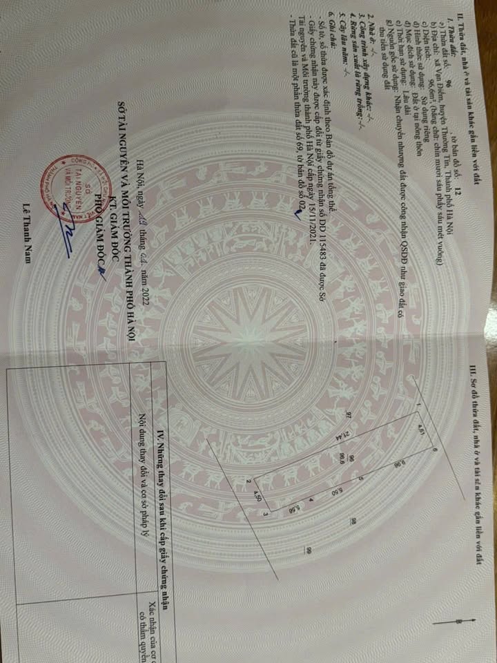 Đất nền Đỗ Xá, Thường Tín 97m² - Sổ đỏ chính chủ, tiềm năng tăng giá!