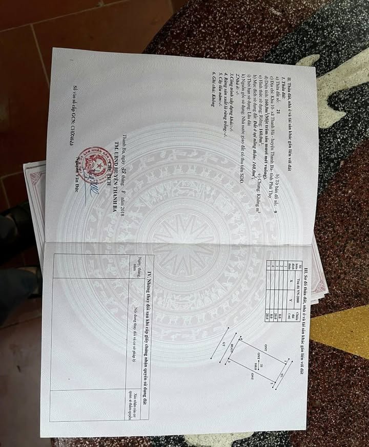 Đất nền Trường Chinh Phú Thọ 160m² giá 1 tỷ - Sổ đỏ chính chủ!