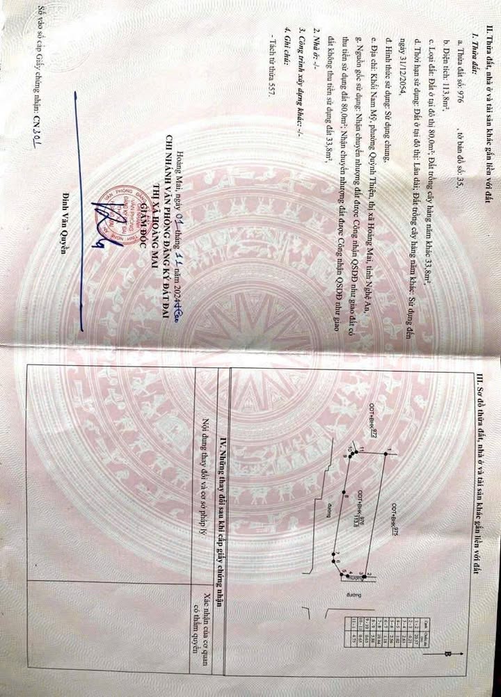 Đất nền Hoàng Mai 114m² giá 1.x tỷ - Tiềm năng tăng giá vượt trội!