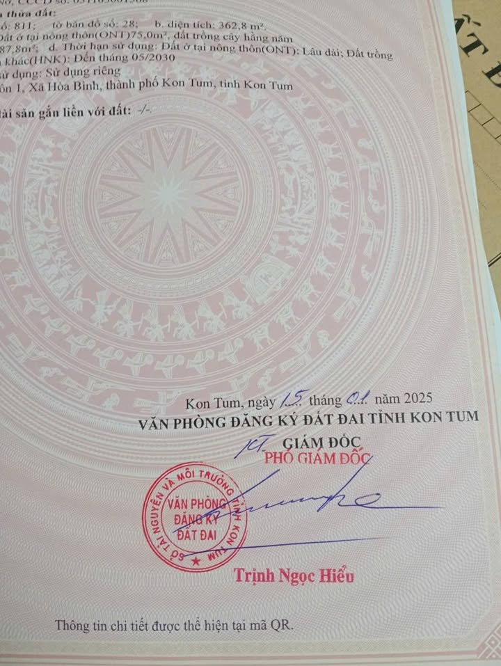 Đất Nền Kon Plông 370m² - Sổ Đỏ Thổ Cư, Giá Rẻ 499 Triệu