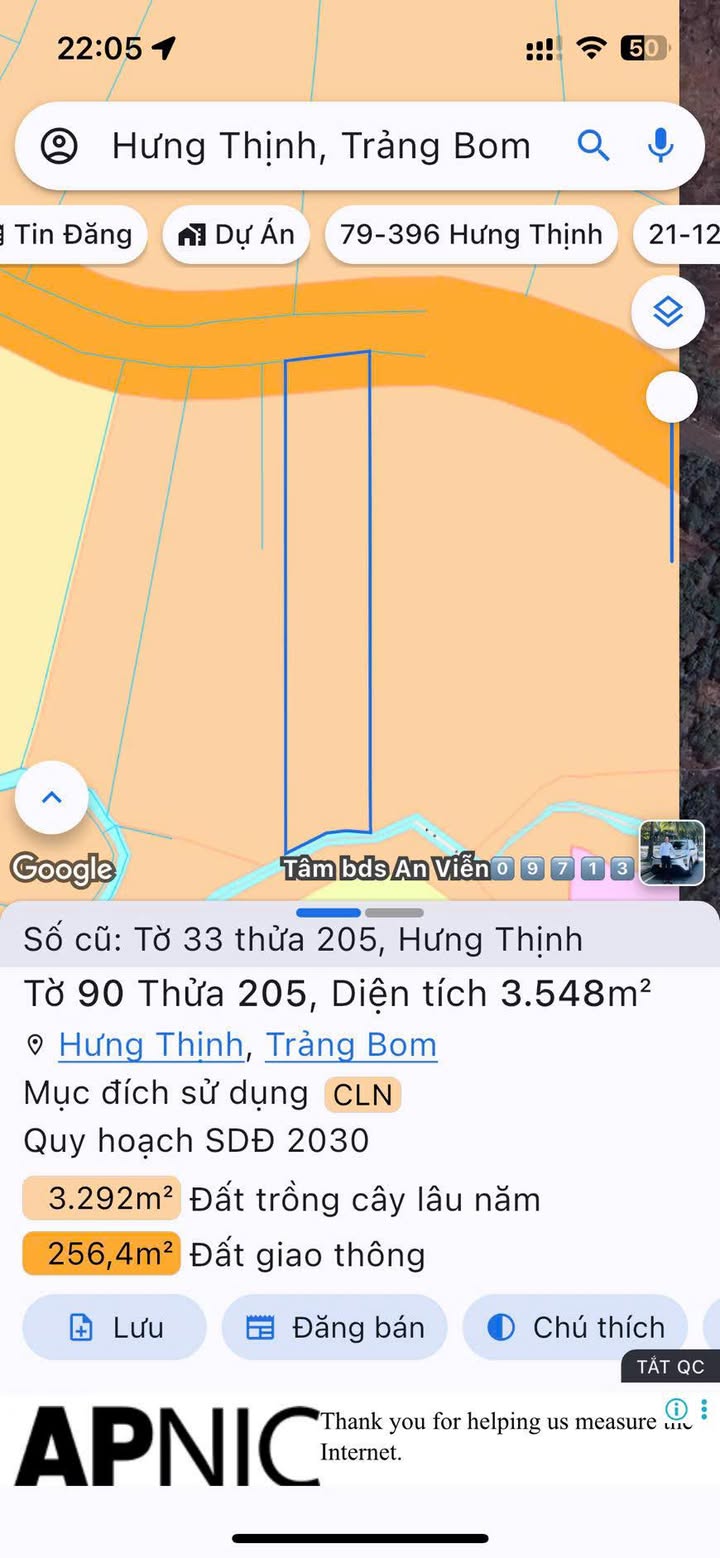 Đất nền Trảng Bom 3500m² - Sổ đỏ chính chủ, gần sân bay!