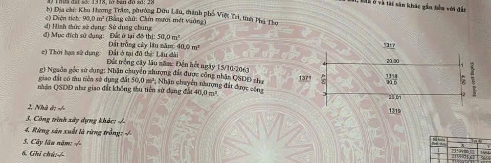 Đất nền Việt Trì 90m² - Đường to ô tô tránh, sổ hồng sẵn!