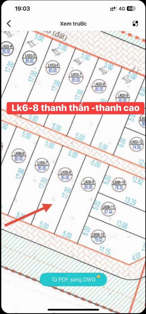 Đất đấu giá Thanh Oai 85m² - Sẵn sổ, giá 6.8 tỷ - Cơ hội đầu tư
