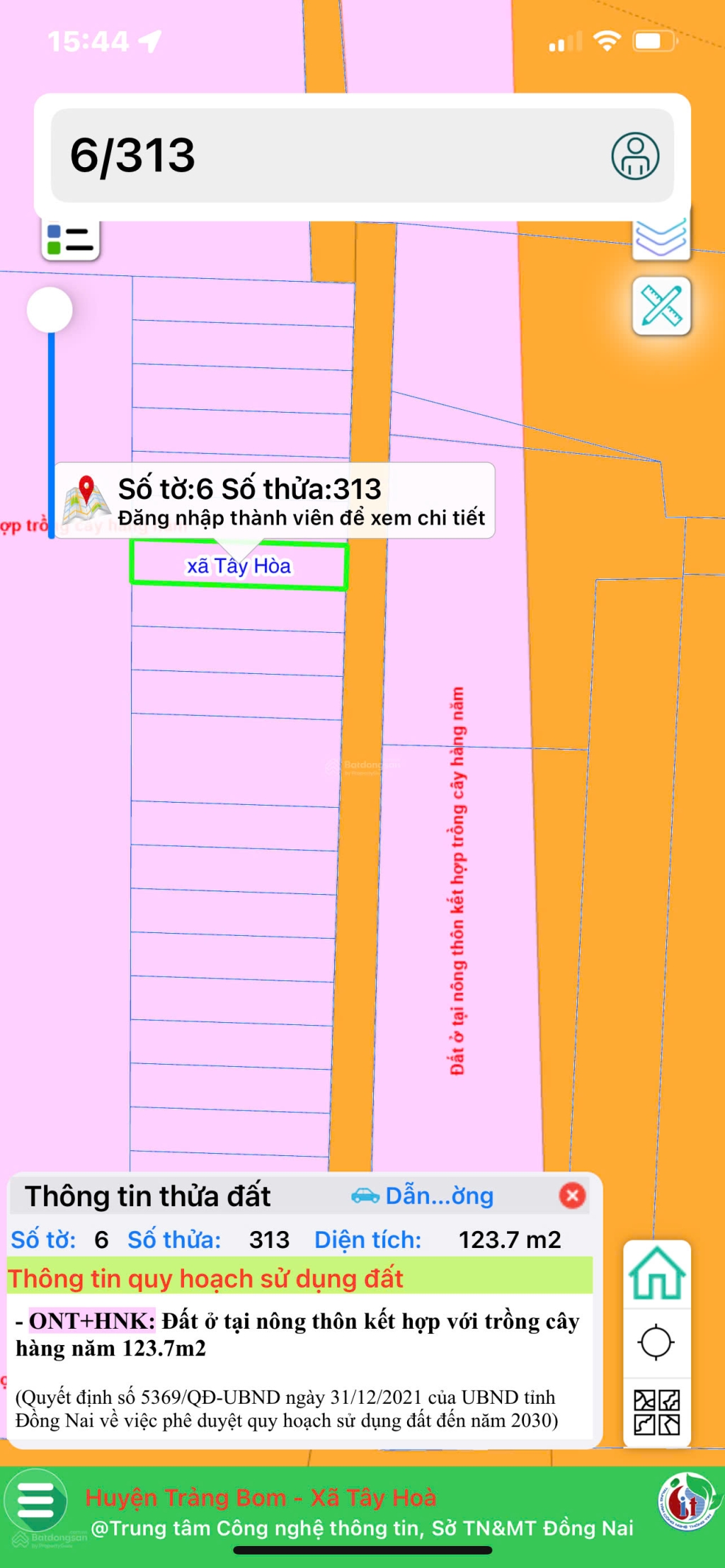 Đất thổ cư Trảng Bom 124m² - Mặt tiền đường bê tông, sát KCN Bàu Xéo