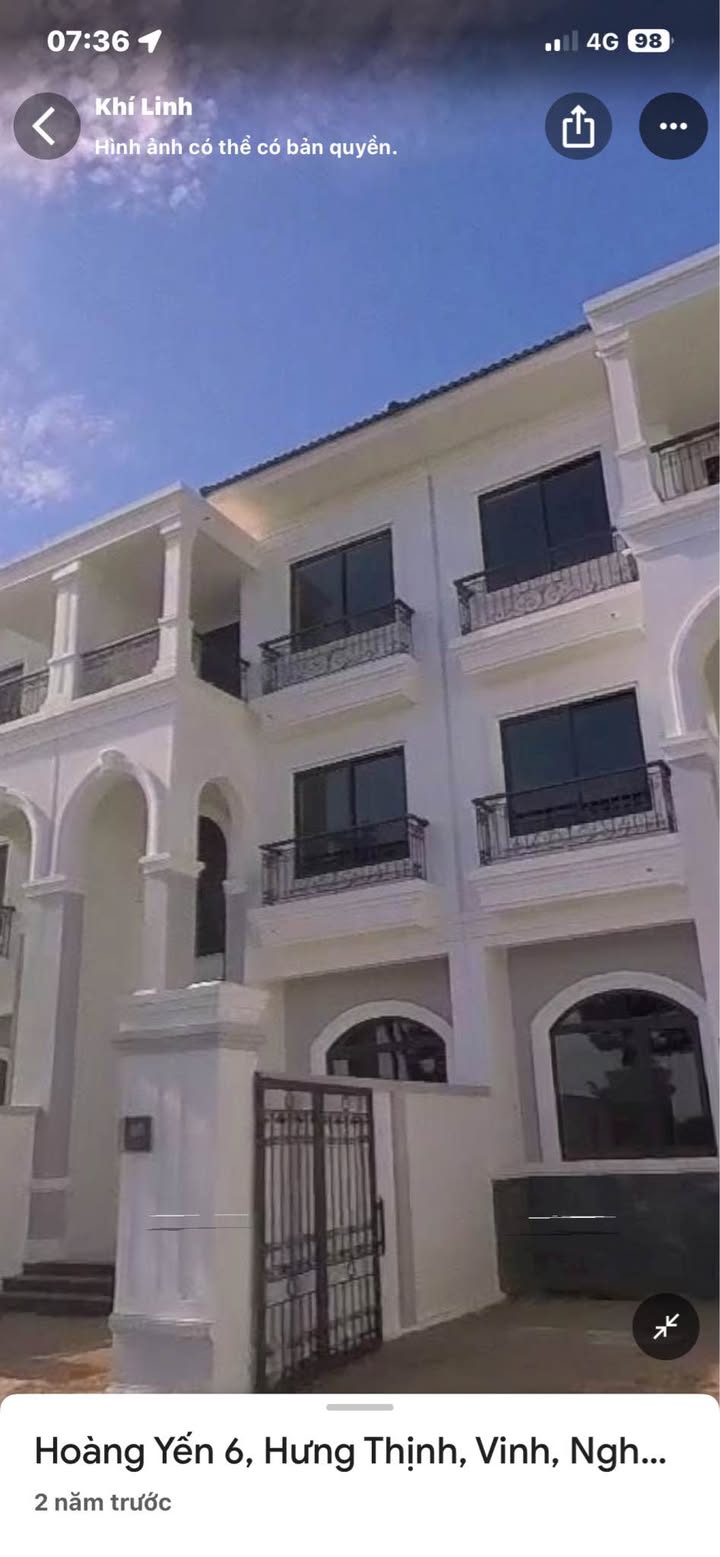 Biệt thự song lập Hoàng Yến Cửa Lò 107m² giá 7.7 tỷ - Sổ đỏ chính chủ