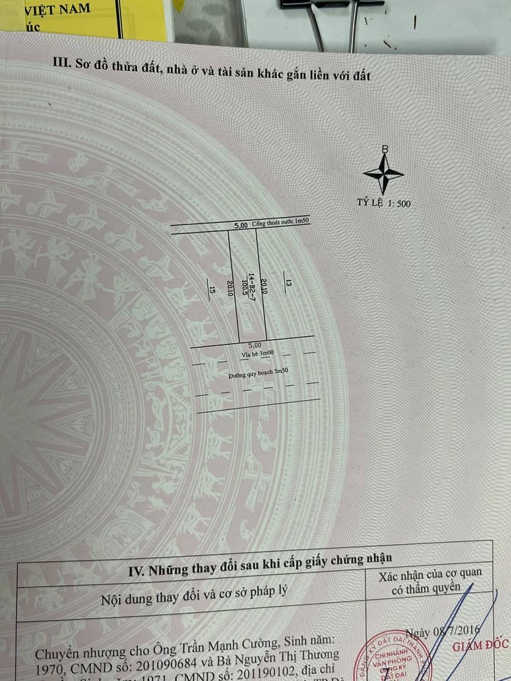 Đất nền mặt tiền Trung Nghĩa 7 (100.5m²) - Giá 6 tỷ, Liên Chiểu, Đà Nẵng