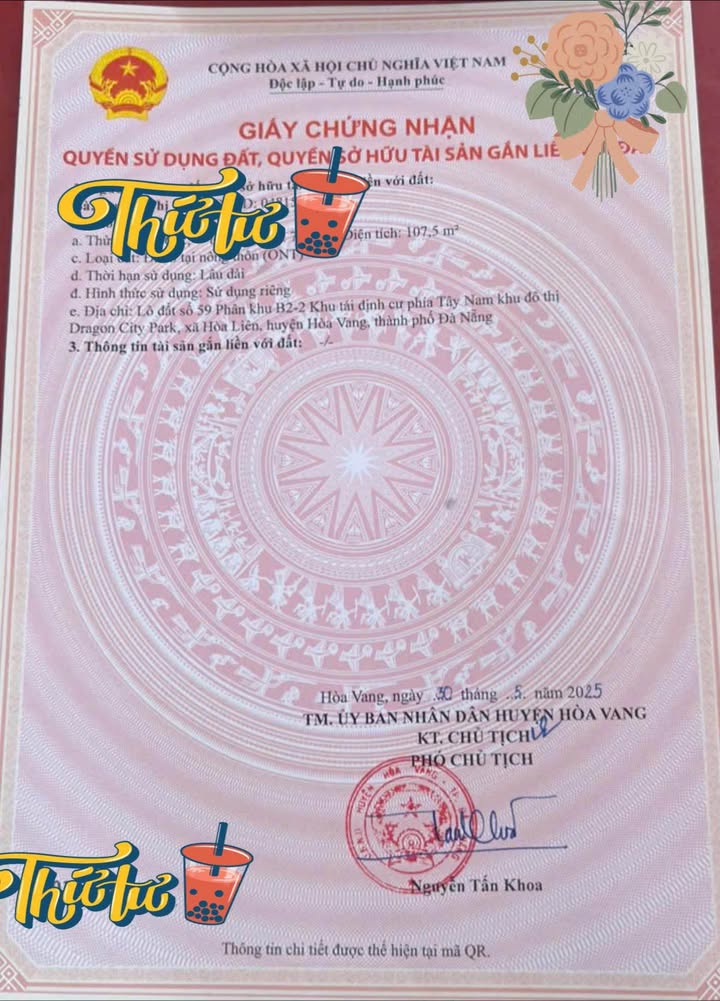 Đất nền 107m² Đường Hùng Vương, Thanh Khê - Tiềm năng tăng giá!