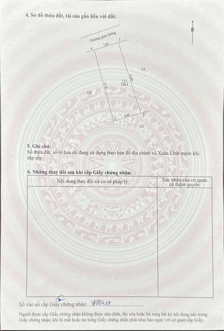 Đất nền Xuân Viên Nghi Xuân 148m² - Tiềm năng tăng giá cao!