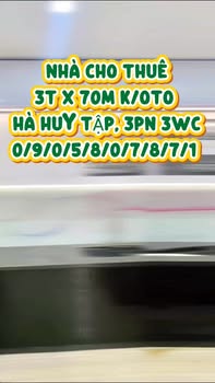 Nhà riêng Hà Huy Tập, Thanh Khê 70m² 15 triệu/tháng - Ô tô vào tận nhà!