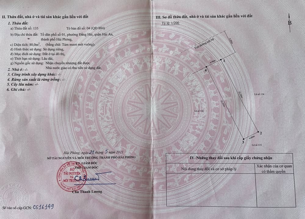 Bán Đất TĐC Gốc Lim, Hải An - 80m², Gần Công Viên, Sổ Đỏ Chính Chủ