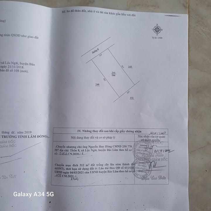 Đất nền Lộc Ngãi Bảo Lâm 510m² giá 1.95 tỷ - Sổ đỏ chính chủ