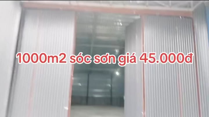Cho thuê kho 1000m² Mai Đình, Sóc Sơn - Sân rộng, xe tải vào tận kho