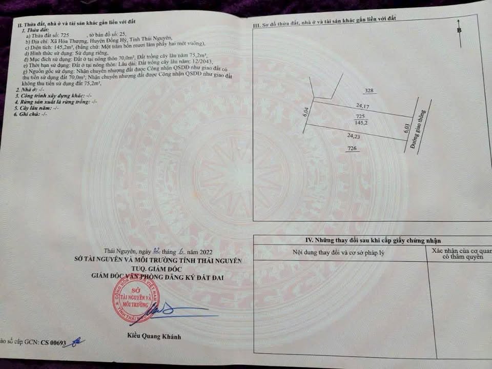 Đất nền Chùa Hang, Thái Nguyên 150m² - Sổ đỏ chính chủ!