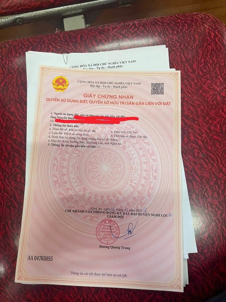 Đất nền Nghi Trường, TP Hà Tĩnh 120m² - Đường to ô tô, sổ đỏ sẵn!