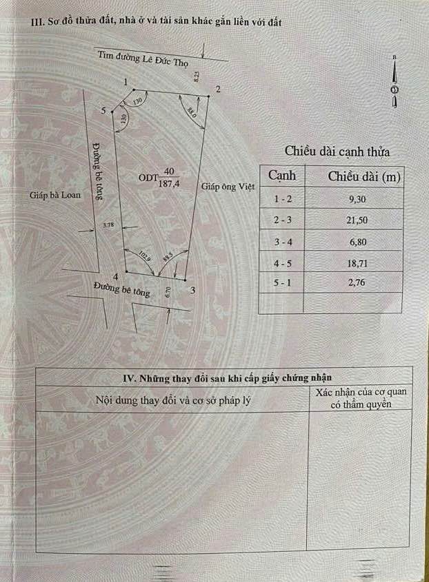 Đất Nền 3 Mặt Tiền Lê Đức Thọ, Sơn La - 187m² Sổ Hồng Sẵn Sàng
