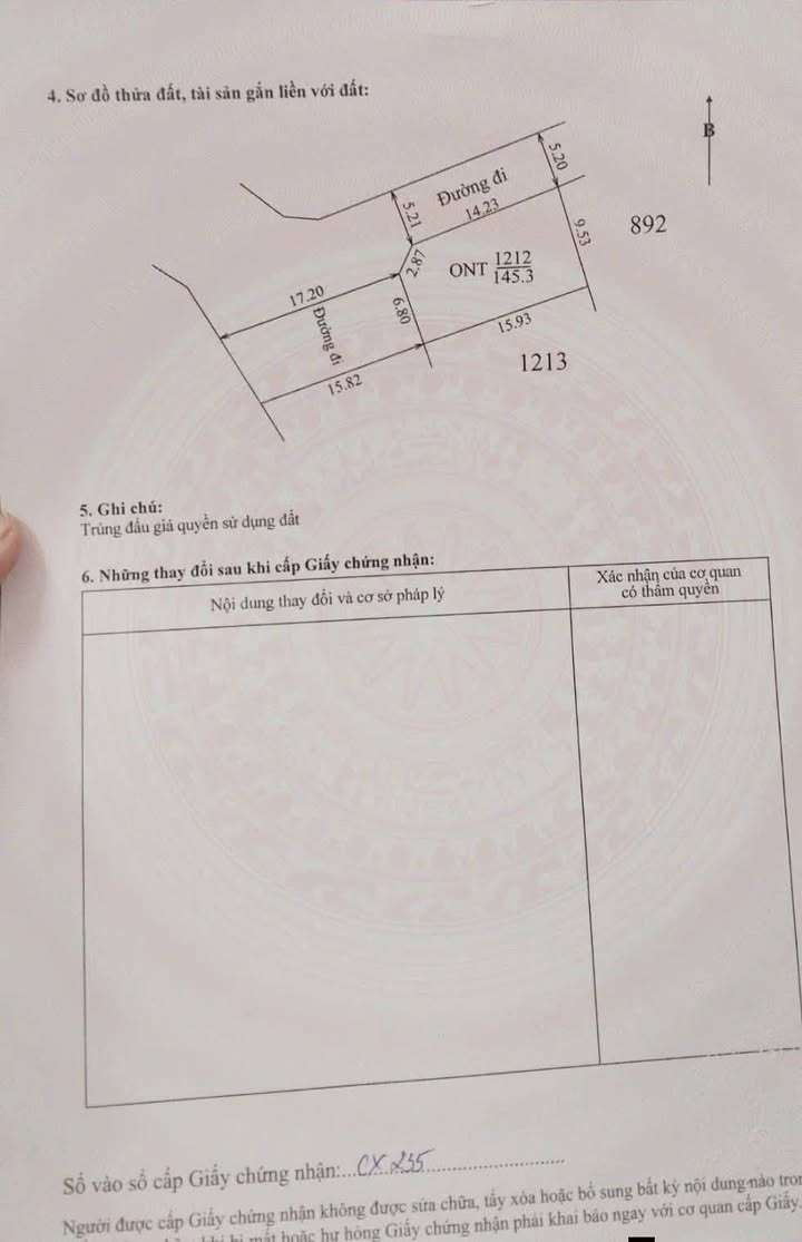 Đất nền Quảng Vinh - Sổ đỏ 145m² nở hậu, 2 mặt tiền - Giá 399 triệu