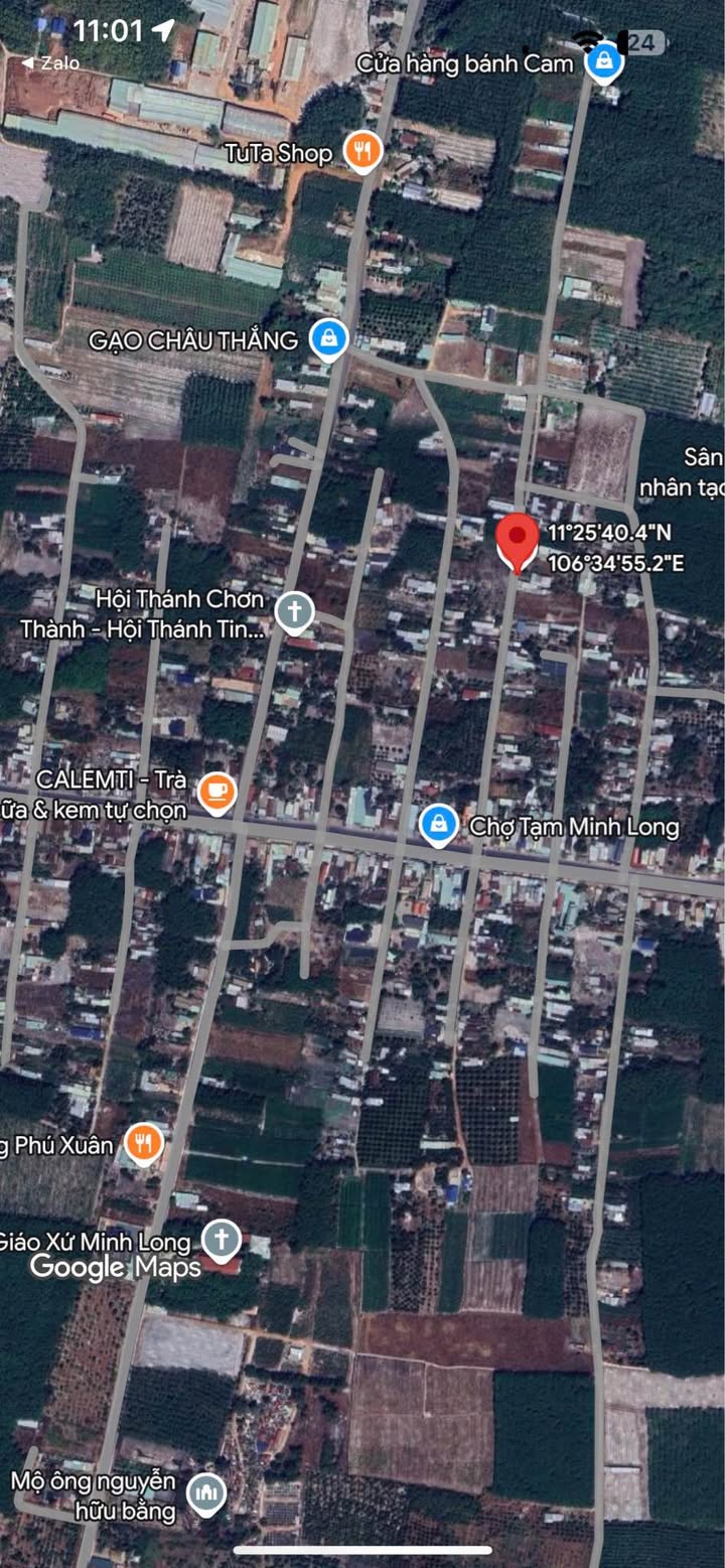 Đất nền 350m² Phường Minh Long, Chơn Thành - Sổ đỏ thổ cư, giá tốt