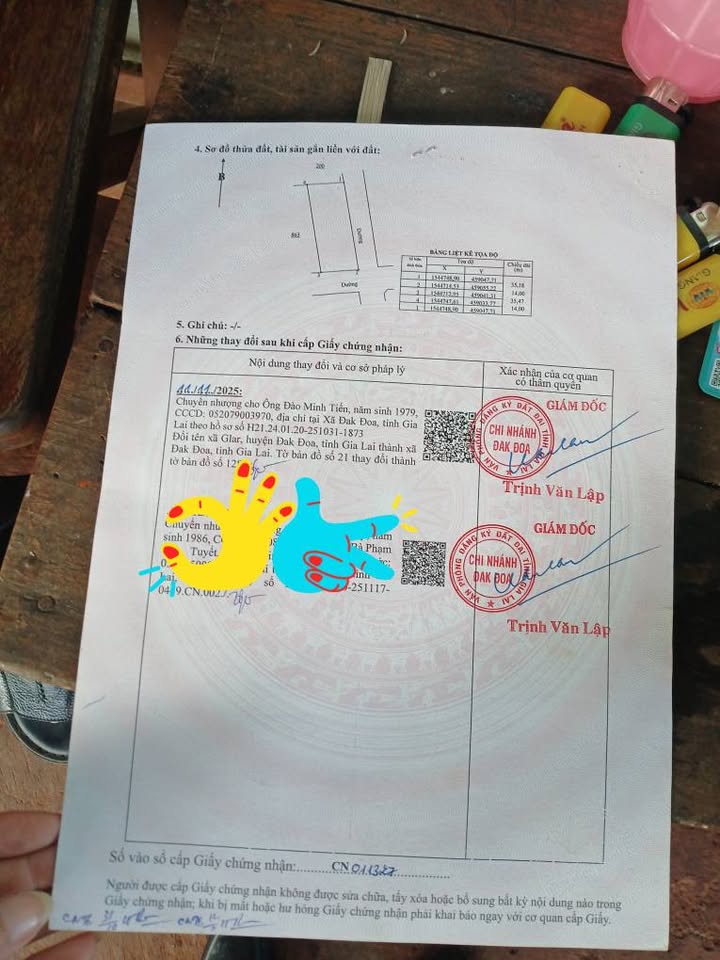 Bán đất Đăk Đoa Gia Lai 448m² 1.1 tỷ - Sổ đỏ chính chủ