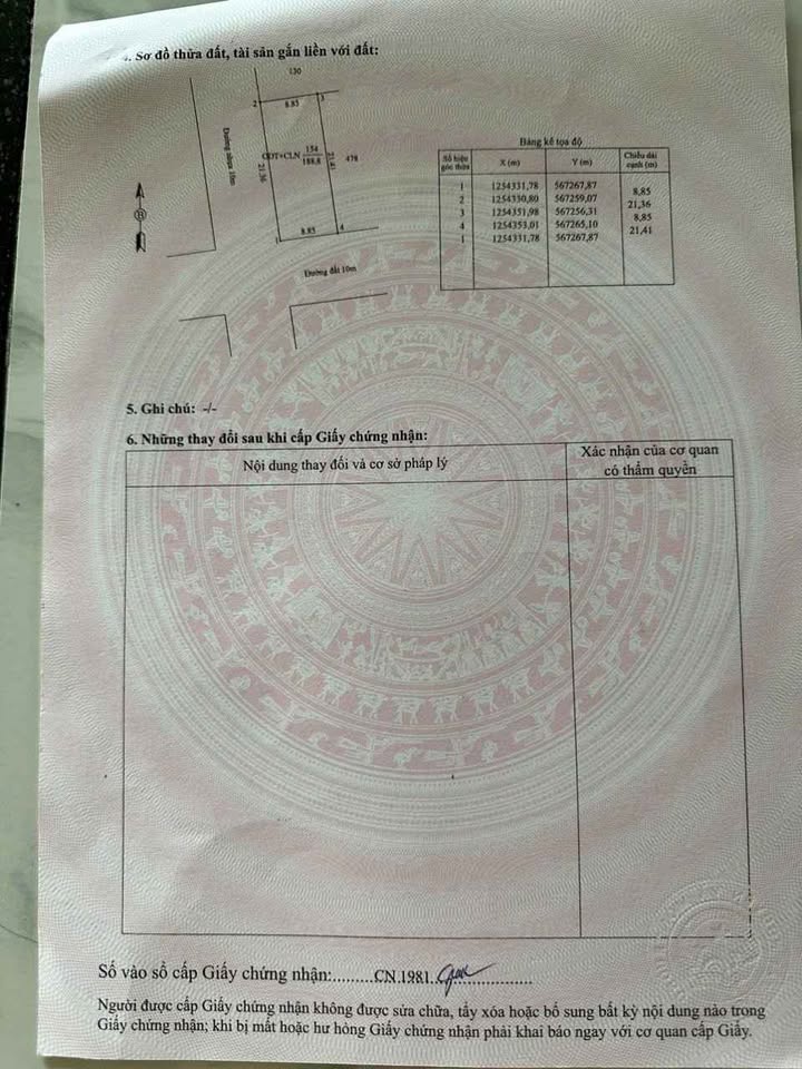 Đất Vàng 188m² Mặt Tiền Đường Bời Lời, TP Tây Ninh - Giá 1.75 Tỷ