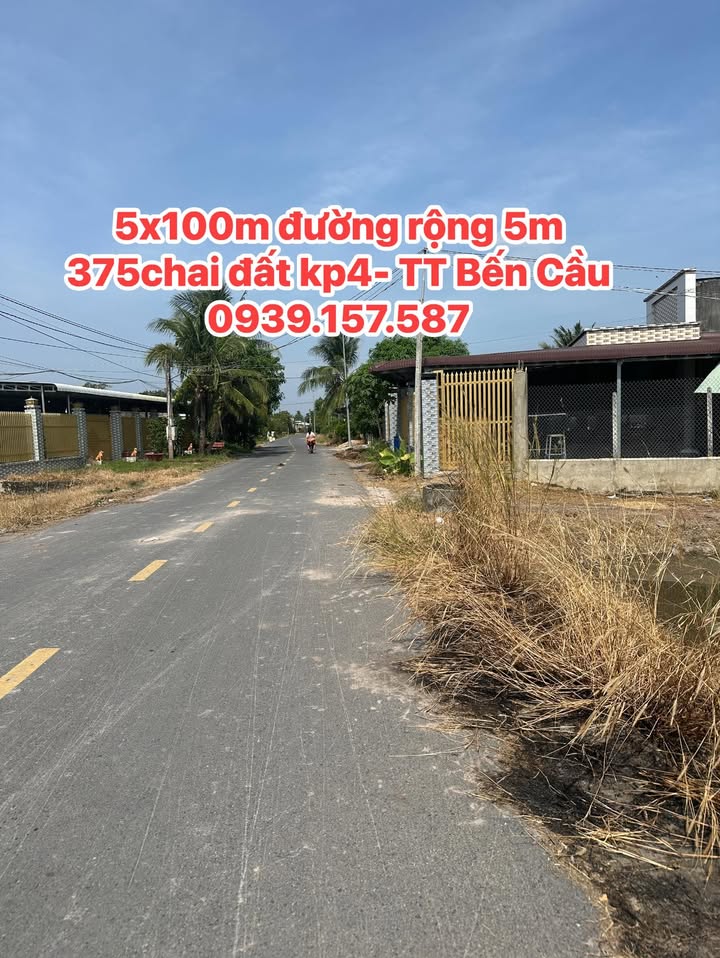 Bán Đất Nền Bến Cầu, Tây Ninh 500m² - Giá 3.75 Tỷ, Sổ Hồng Sẵn Sàng